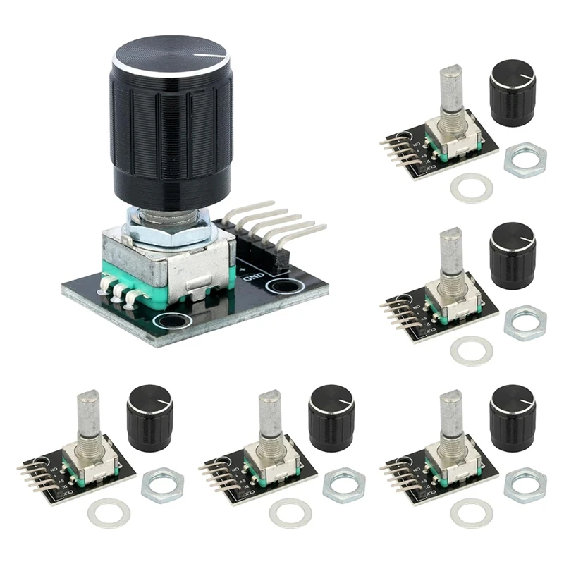 Super Sale 6 PCS KY-040 Rotary Encoder Module, 360 Degree Rotary Encoder