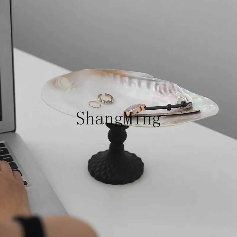 

ZYY high-end sense creative handmade pearl shell fruit plate high-end dining table surface storage tray
