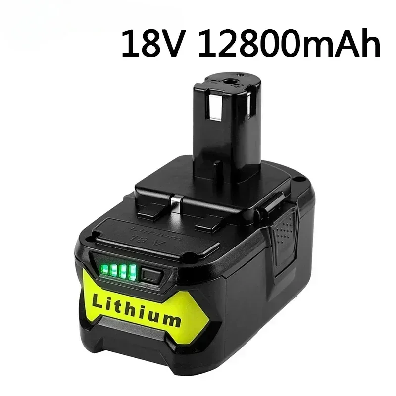 For Ryobi 18V battery 12800mAh Li-On rechargeable Battery Hot P108 RB18L40 Rechargeable Battery Pack Power Tool Ryobi