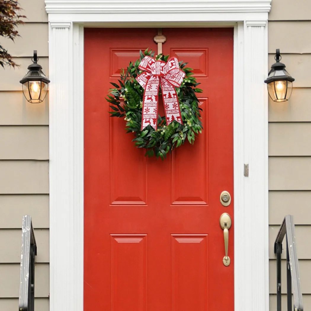 Cloth Bowknot Ribbon for Christmas Tree and Festive Party Decoration Suitable for Use on Furniture and Outdoor Settings