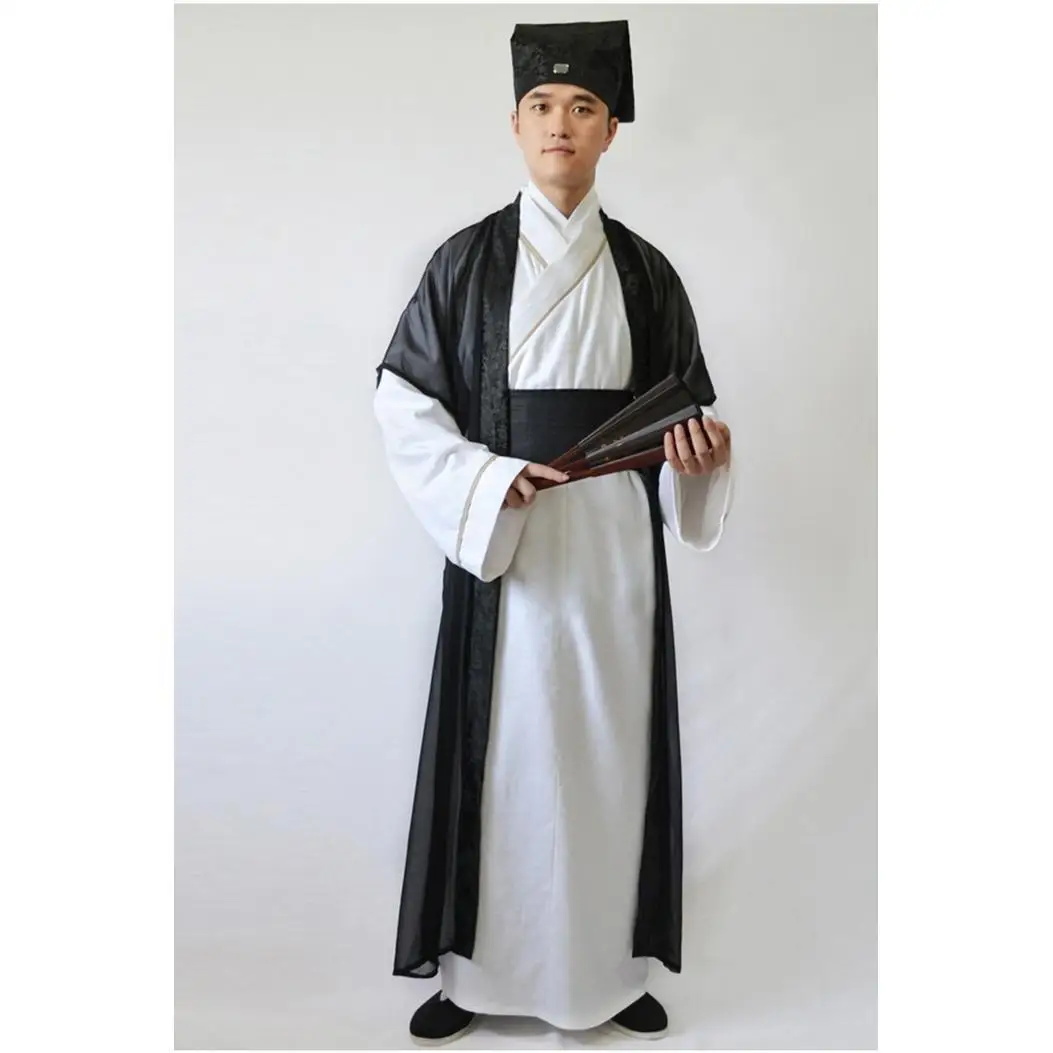 Ancient costume scholar costume Hanfu national Tang costume men\'s Chinese silk robe Costume hanfu Dance dress