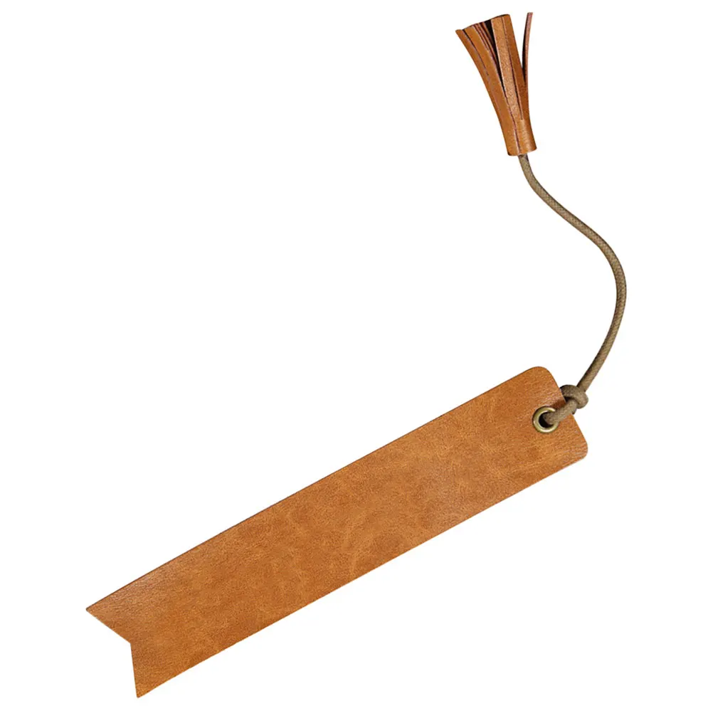 

Leather Page Marker Blank Bookmarks Novelty Bookmarks Rectangular Shape Book Decoration Reading Accessory Students Teachers