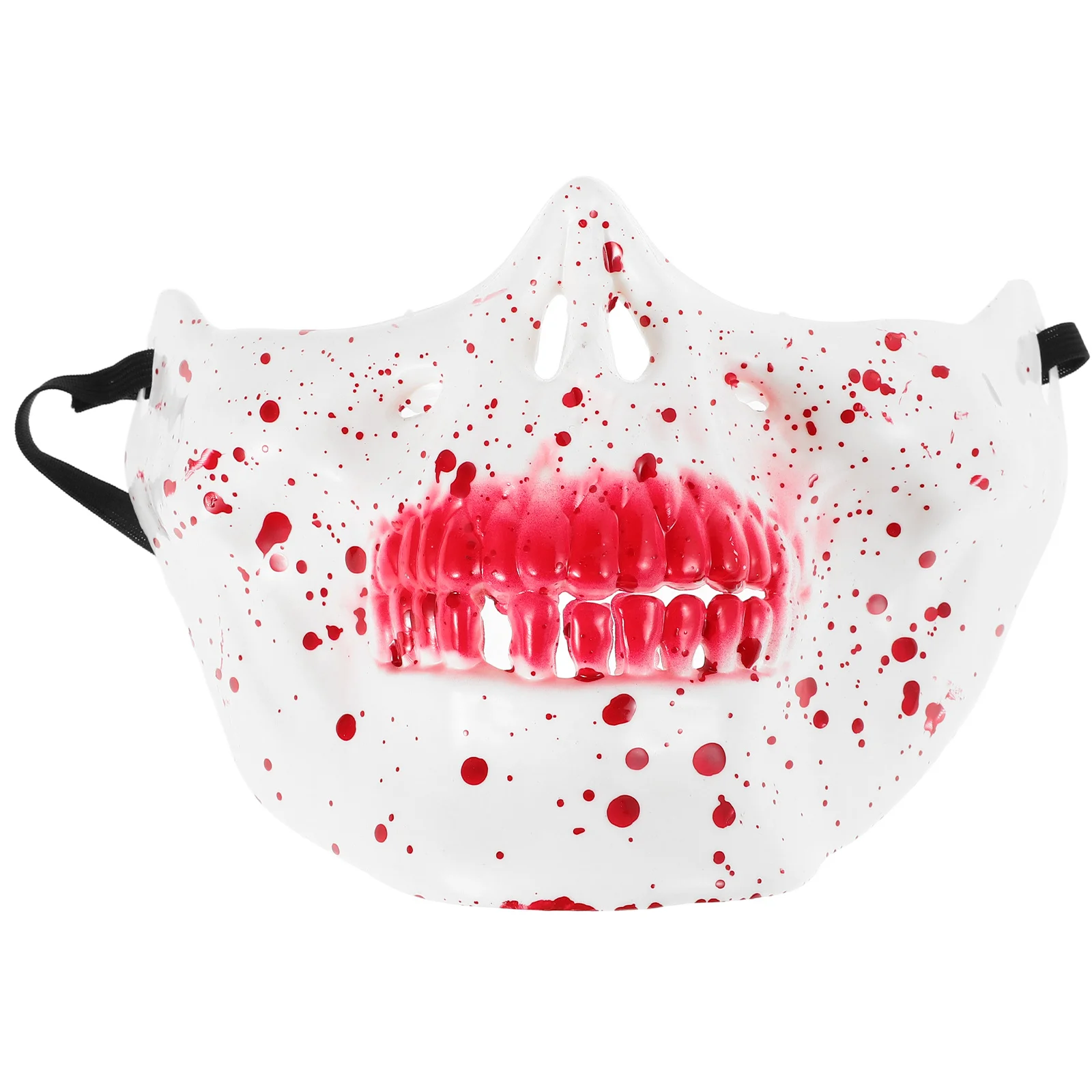 Halloween crânio máscara meia face design assustador para adultos assustador masquerade traje horror festa cosplay fantasma vestir-se