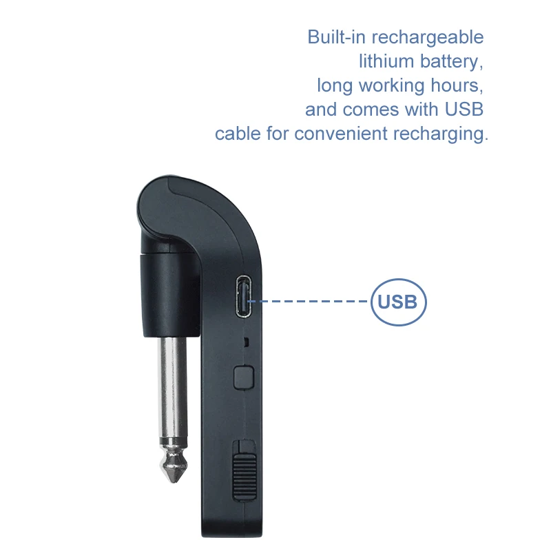 

Беспроводная гитарная система 2,4 ГГц, беспроводной гитарный передатчик, приемник, стерео 2 в 1, штепсельная вилка, 6-канальная гитара, беспроводная