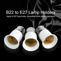 White Black E27 to B22 Led Light Lamp Holder Converter Screw Bulb Socket Adapter LED Saving Light Halogen Lamp Bases 3A 220V