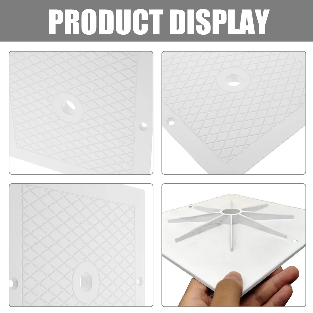 

2Pcs Skimmer Cover Replacement Part Durable PP Material Compatible Various Pools Easy Maintenance Pool Accessory