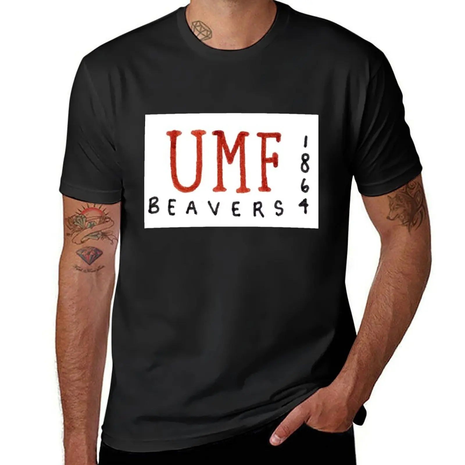 

UMaine Farmington T-Shirt hippie clothes anime blacks men t shirt