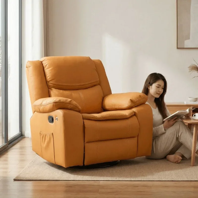 High-end electric multi-functional sofa leather single first-class space capsule sofa reclining home elderly lazy sofa