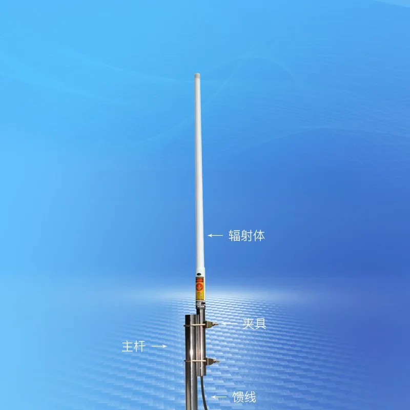 1.8G/1710-1880MHZ high gain 12DBI, 1.8m single section FRP omnidirectional antenna