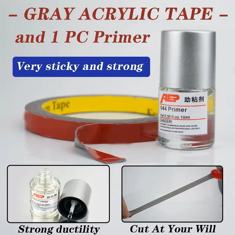 944 Adhesive First Adhesion Promoter 10 ML Car Tape Primer Car Foam Tape Adhesive Car Decoration Strip Double Side Adhesive