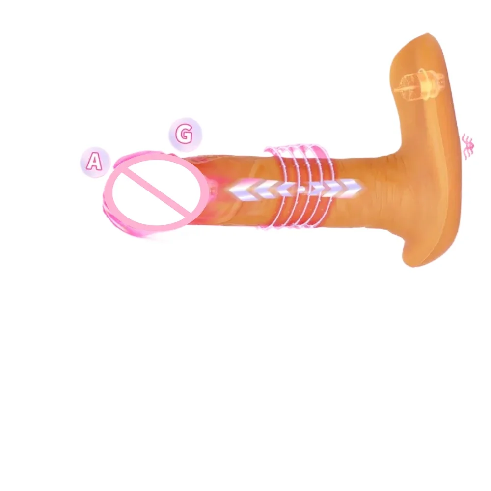 Wearable Dildo Remote Control Thrusting Penis Vibrator Woman Telescopic Cock Anal Sexmachine Sexy Adult Masturbator Sex Toy 18+