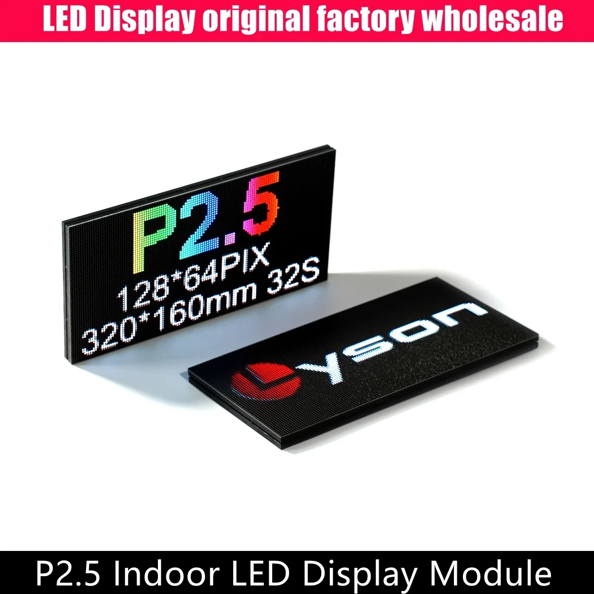 P2.5 Full Color Module 128*64 High Resolution LED Panel Matrix 320mmx160mm for Indoor Video Display