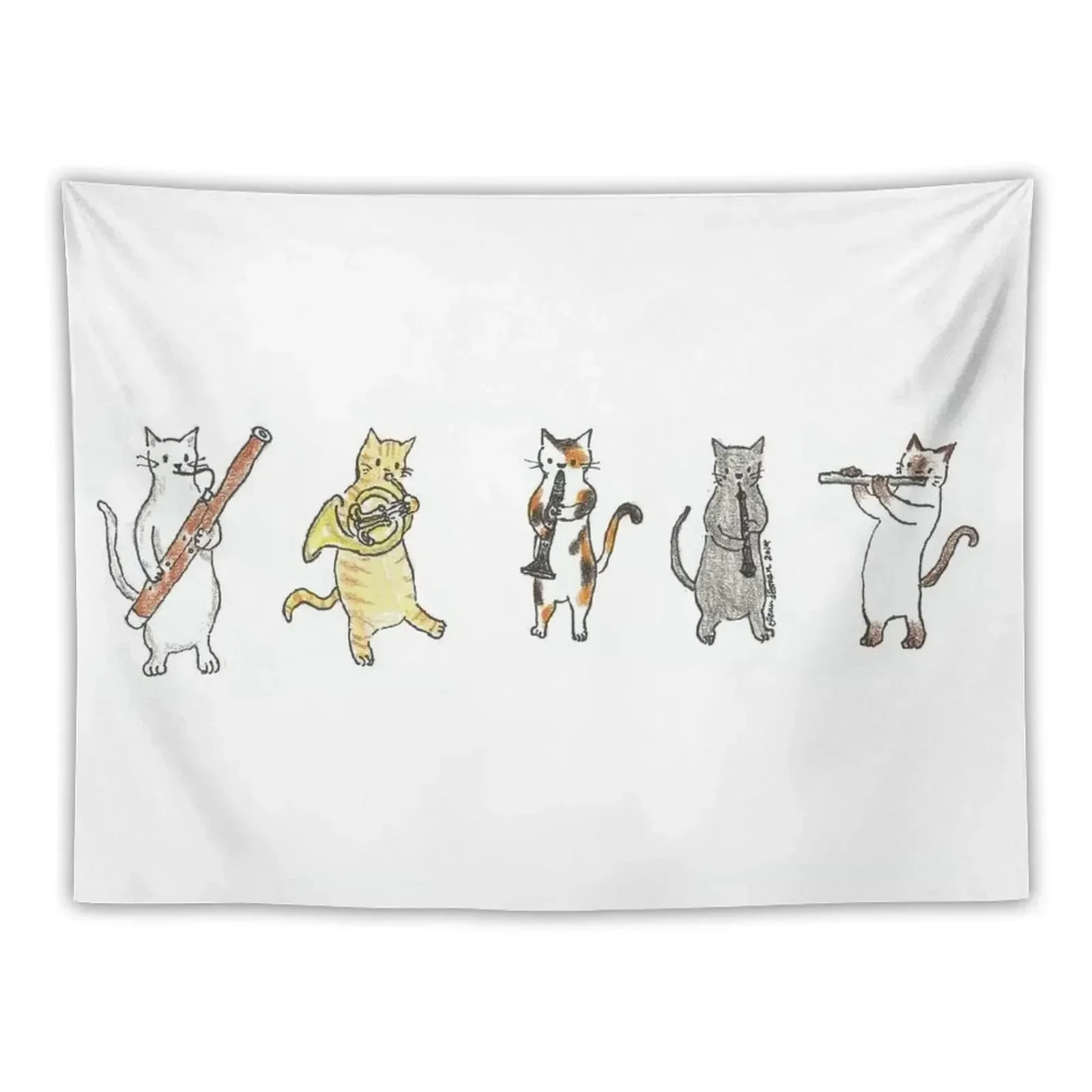 Wind Meowtet II Tapestry Bedroom Organization And Decoration Decoration For Bedroom Tapestry