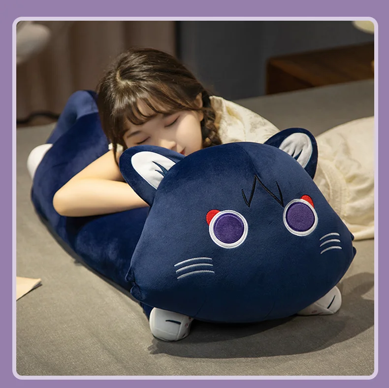 

60/100 см Genshin Impact Wanderer плюшевые игрушки Kawaii Scaramouche Plushie куклы Декор Подушка Аниме фигурки подарки для девочек