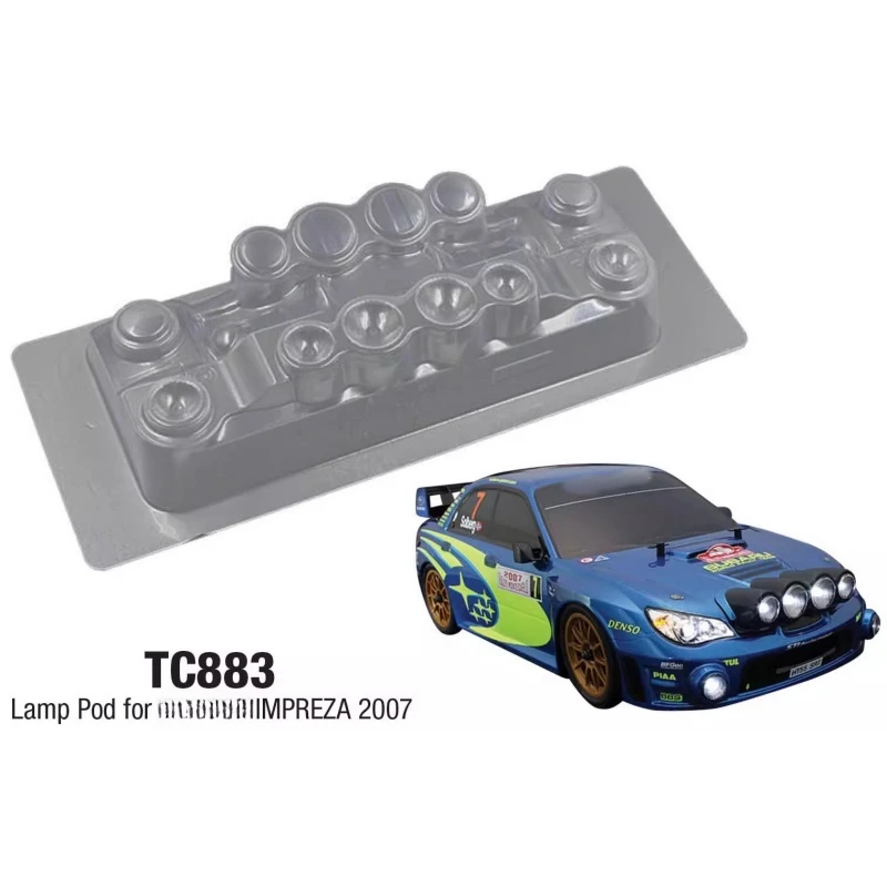 1/10 RC Rally Car Lamp Pod, fibbie luminose per Yaris WRC,Impreza 2008/2007,Lancia Delta