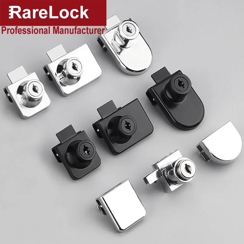 ตู้กระจกประตูล็อคลูกบิดสําหรับสํานักงานโชว์รูมการประชุมโรงแรมตู้โชว์ DIY อุปกรณ์เสริม Rarelock MX02 G1