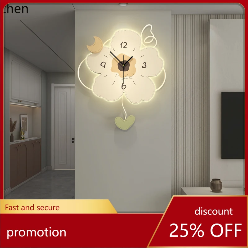 

ZML clock wall clock living room home lighting decoration household fashion creative clock