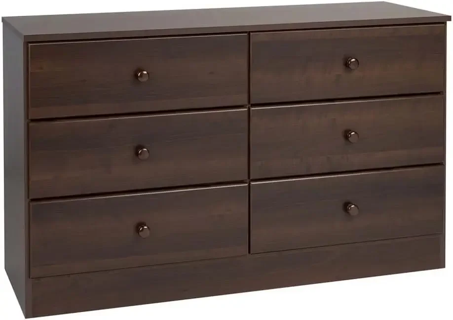 6 Drawer Double Dresser For Bedroom, 16