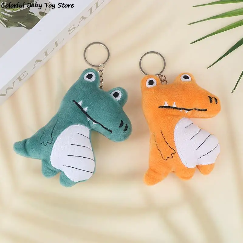 10Cm Leuke Krokodil Knuffel Cartoon Gevulde Pop Sleutelhanger Hanger Tas Decor Kid Gift Grab Machine Pop Kleine Gift