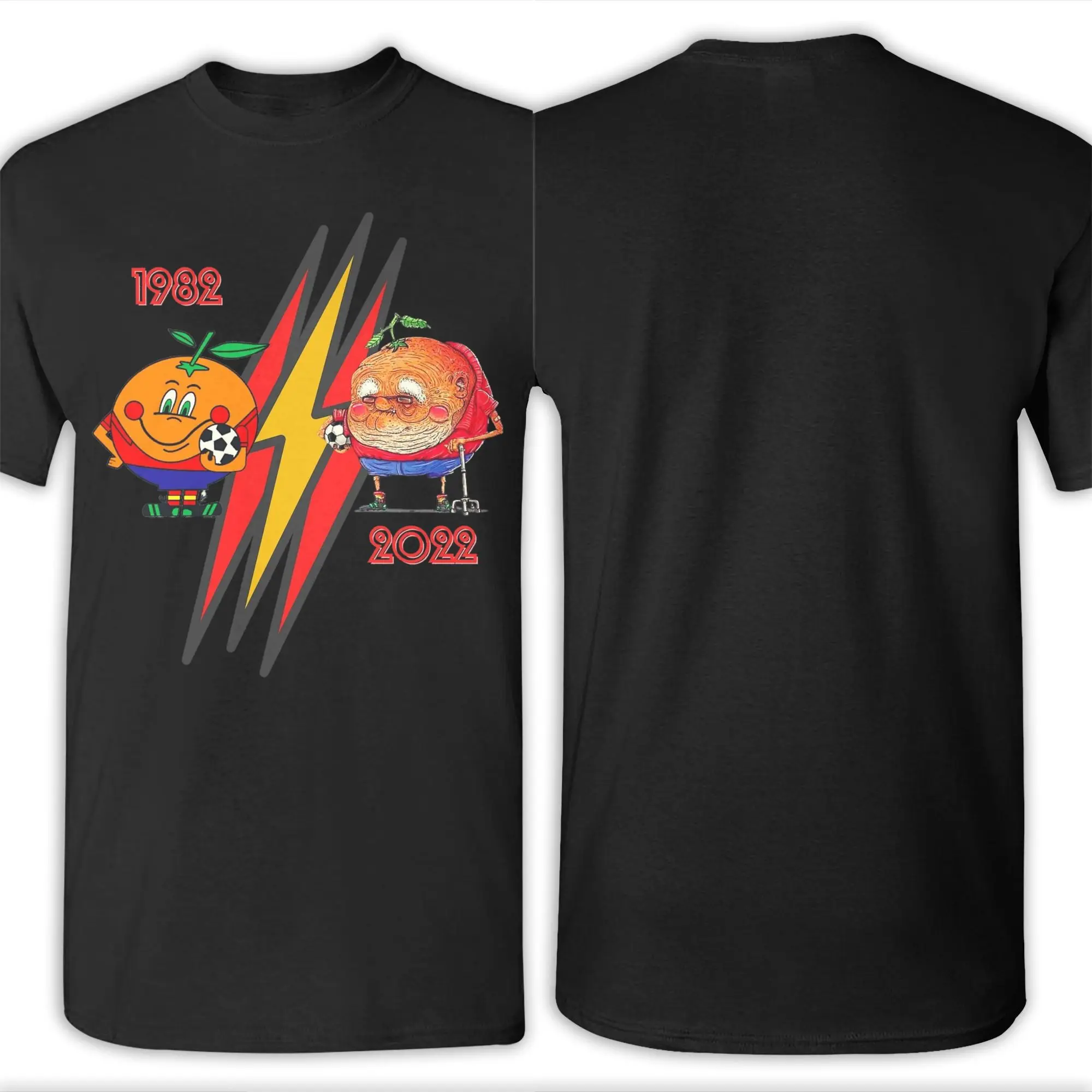 تي شيرت Espana Naranjito إسبانيا 82 لكرة القدم للرجال فريد من نوعه 100% قطن تي شيرت برقبة دائرية وأكمام قصيرة تي شيرت كلاسيكي #5