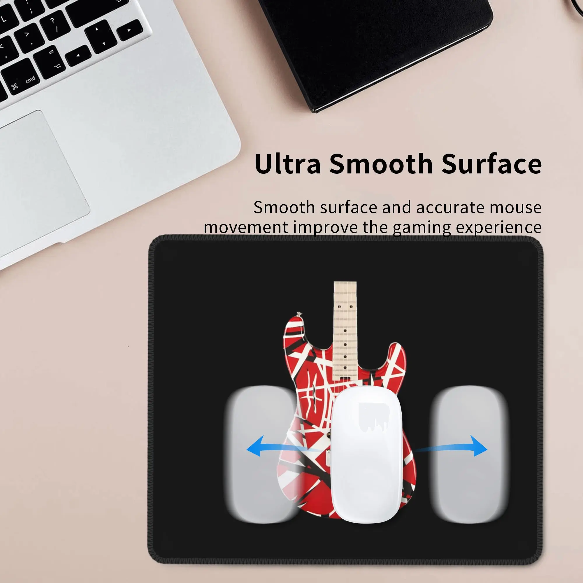 لوحة ماوس جيتار حمراء كبيرة لوحة مفاتيح الكمبيوتر ماوس حصيرة ألعاب الكمبيوتر المحمول حصيرة مكتبية ملحقات المكتب مفارش الطاولة