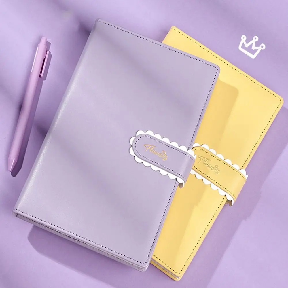 리틀 프레쉬 마카롱 컬러 A5 노트 버클 방수 커버 학생 노트 휴대용 내마모성 핸드북 할 일 목록