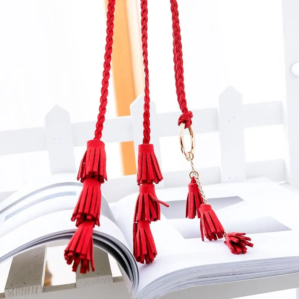 New Fashion National Style Decorative Jewelry Luxury Design Bohemian Waistband Braided Tassel Belts Tie Strap Woven Waist Rope