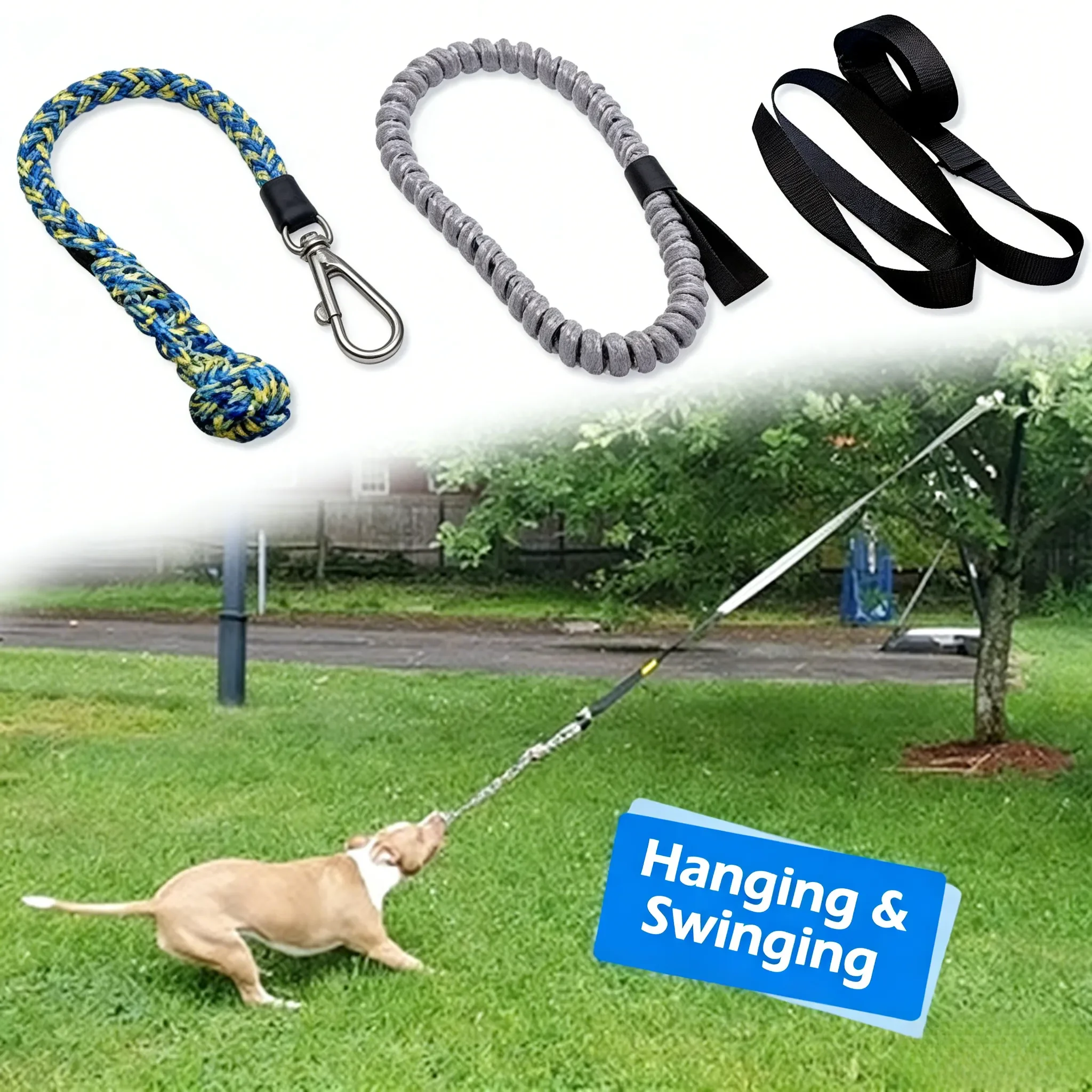 1pc/set Durable Outdoor Dog Tug Toy for Medium to Large Dogs with Knot Design Interactive Teeth-Cleaning Chew Toy for Indoor Out