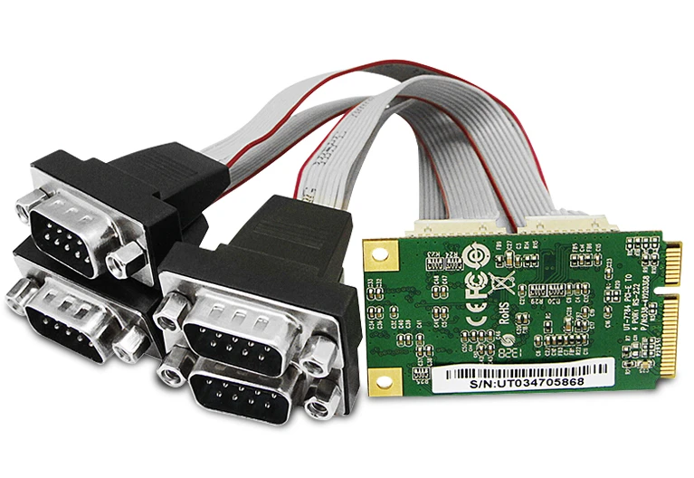 

UT-7784 Pci-e Serial Port Card Pcie To 4-port RS232 High-speed Mini Communication Serial Port Card