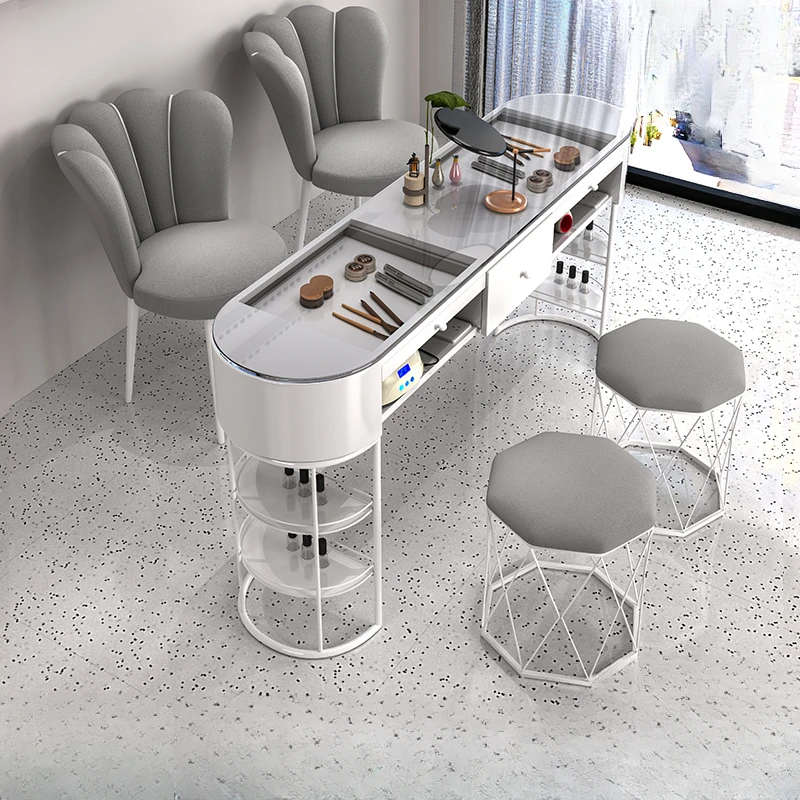 

Nail Table Nail Salon Manicure Tables Mesa Nails Designer De Set Japanese Professional Desk Tech Pedicure Chairs Coffee Dressing