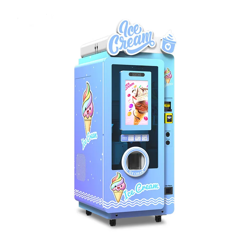 تصميم آلة بيع الآيس كريم السياحية مع وظيفة SDK للبيع