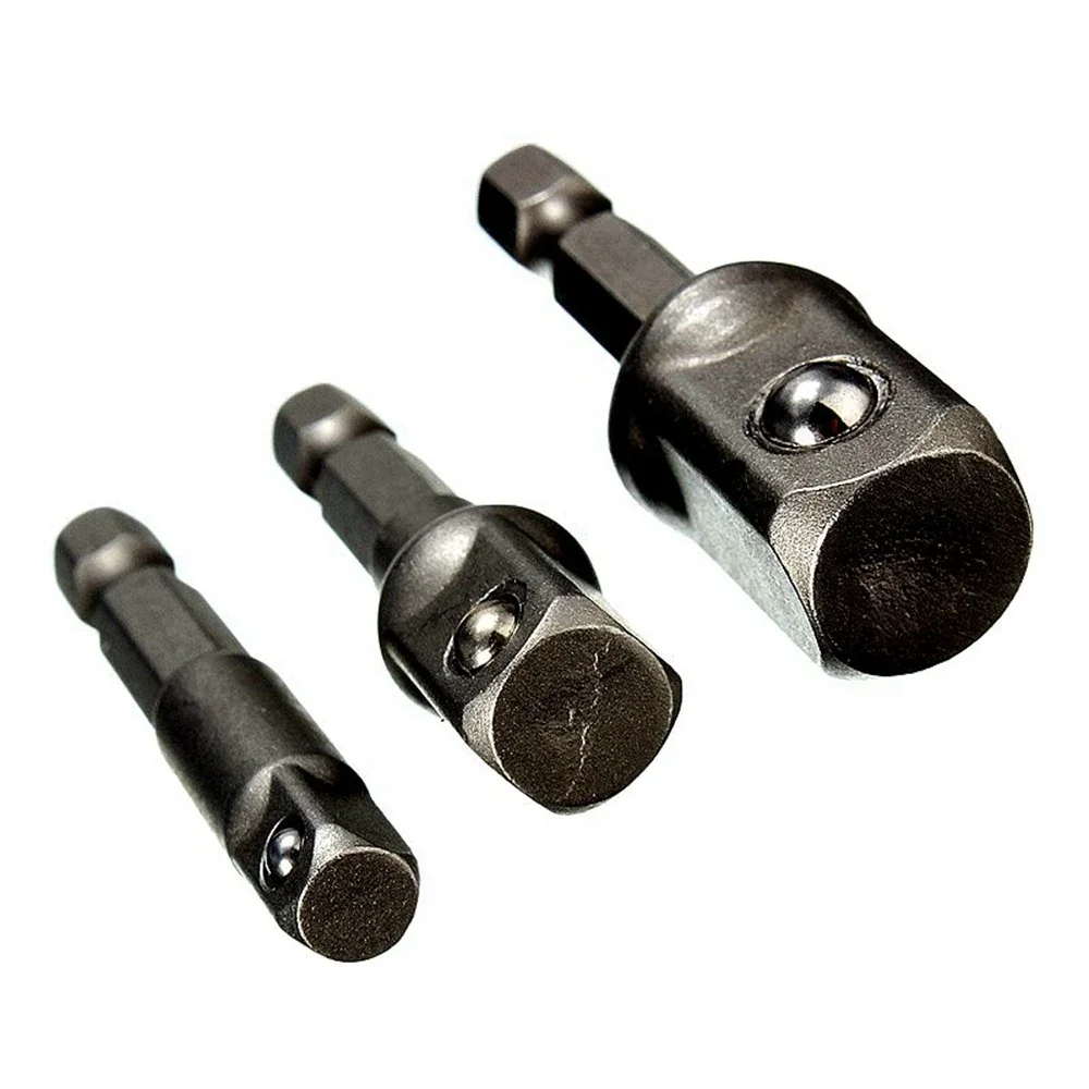 3Pcs Hex Socket Drill Adapter 1/4