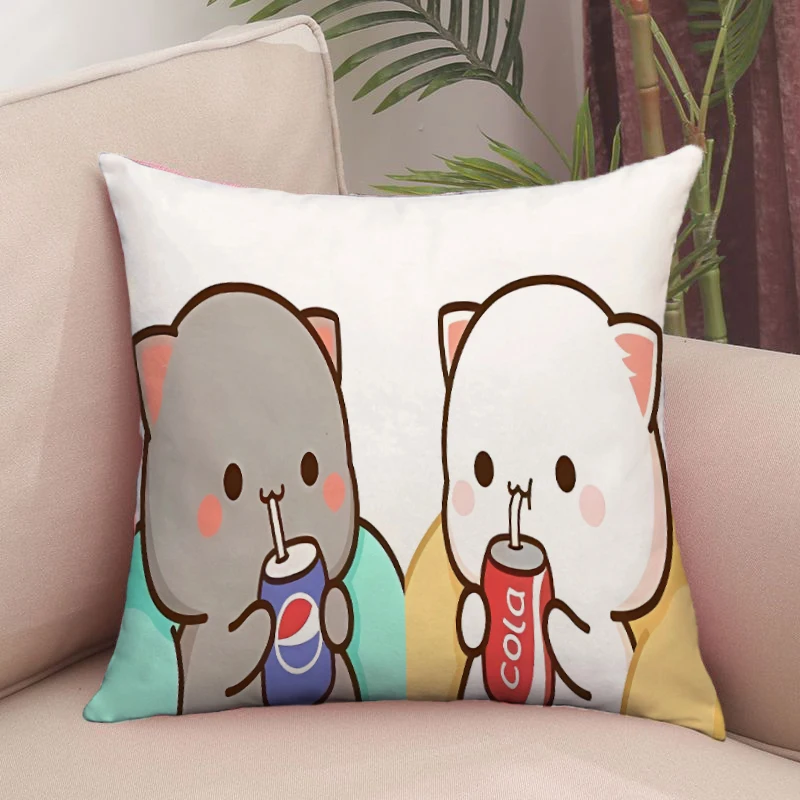 

Sleeping Ornamental Living Room Cute Peach Mochi Sofa Pillows Decor Cushion Covers Pillow Hugs Bed Pillow Cover Pillowcase Cases