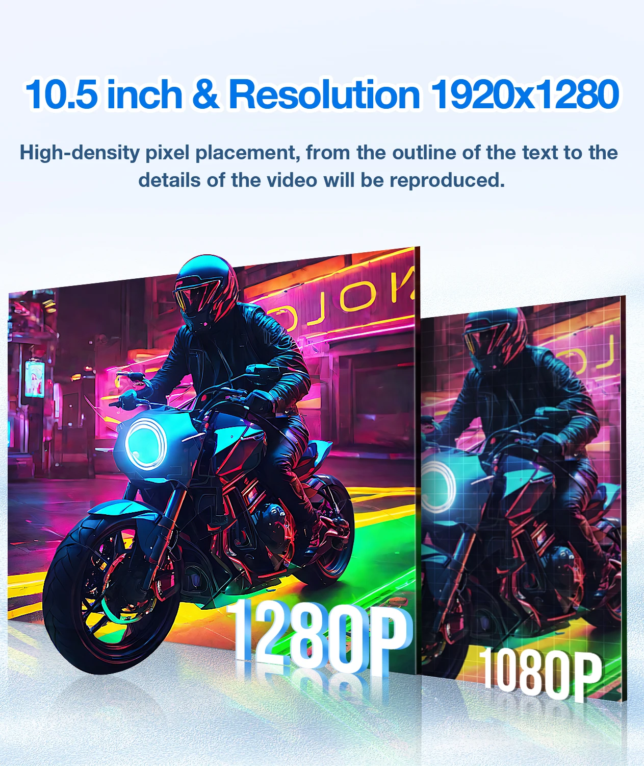 HAILESI 10.5인치 100% sRGB 1280P 휴대용 모니터 게이밍 노트북 디스플레이 (타입 C 미니 HDMI 지원, PS/Steam/Deck/Switch/PC 호환)