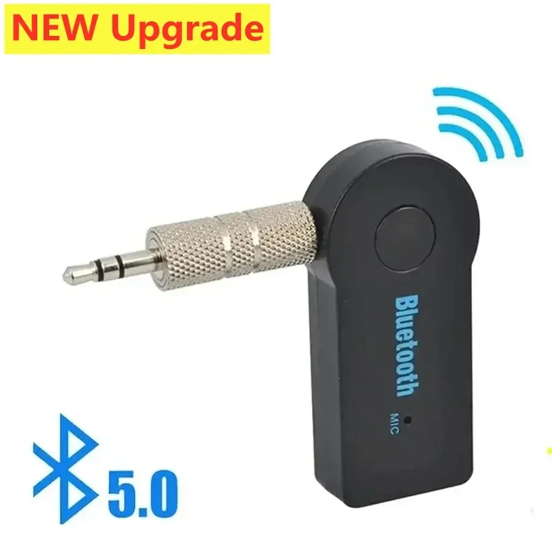 2 In 1 Wireless Bluetooth 5.0 Transceiver Adapter 3.5mm Car Music Audio AUX Car Bluetooth Receiver Bluetooth Adapter for PC