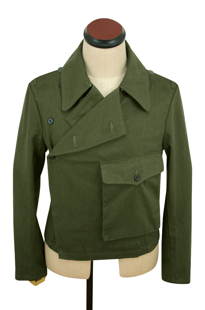 GUTE-002 WWII DAK alemán/Tropical Afrikakorps olive Heer panzer wrap/Chaqueta tipo II