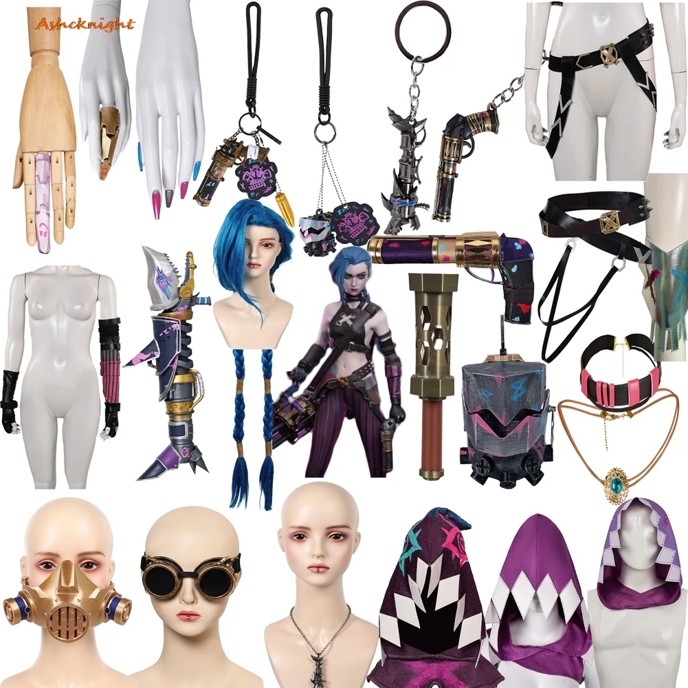 

Игра Косплей Arcane Jinx Series Pow, игрушка для вечеринки, маскировка на Хэллоуин, карнавал, аксессуары, реквизит для ролевых игр, костюм, костюмы