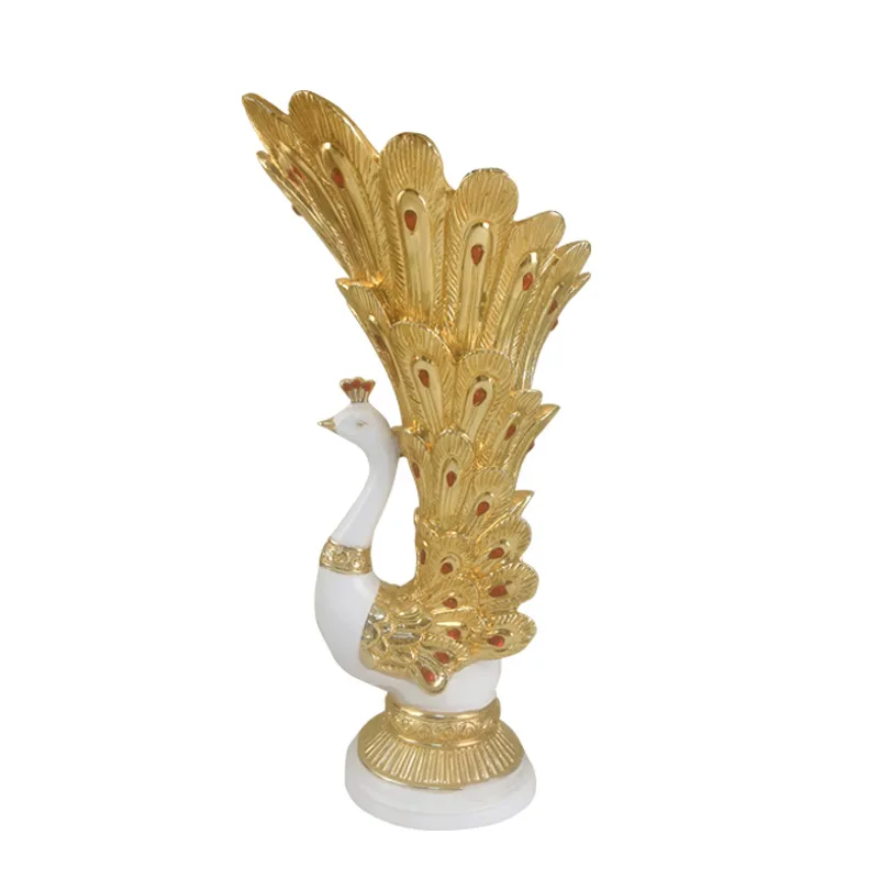 

Resin peacock ornament, European-style home living room wine cabinet entrance decoration