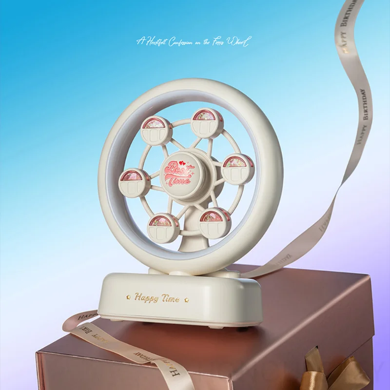 ลำโพงบลูทูธรูปชิงช้าสวรรค์ พร้อมไฟ RGB หมุนได้ แบตเตอรี่ 3000MAH ชาร์จผ่าน USB