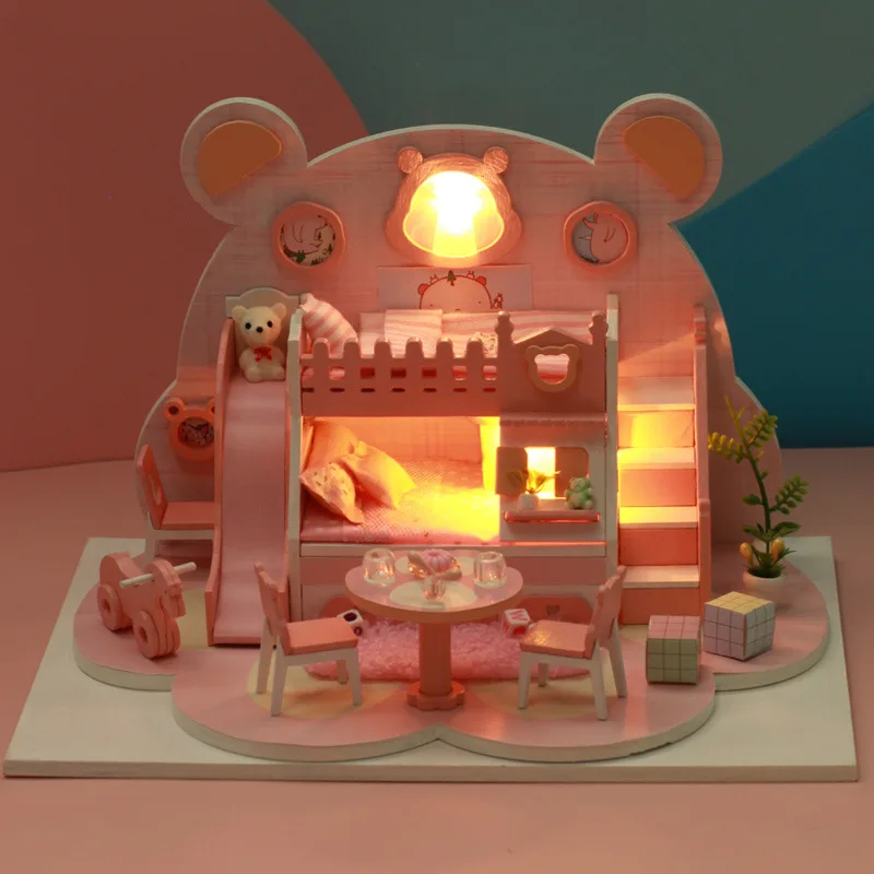 

DIY миниатюрный кукольный домик вилла комплект ручной работы сборка креативный подарок на день рождения для мальчиков и девочек 2025