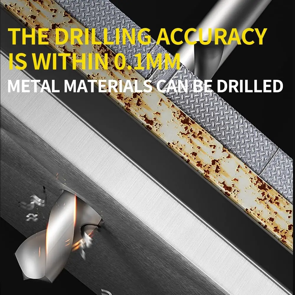 Drill Bits Sharpener, 3-20mm Grinder Sharpener, Lip Relief Angle & 95°-135° Point Angle Adjustable Drill Bit Re-Sharpener