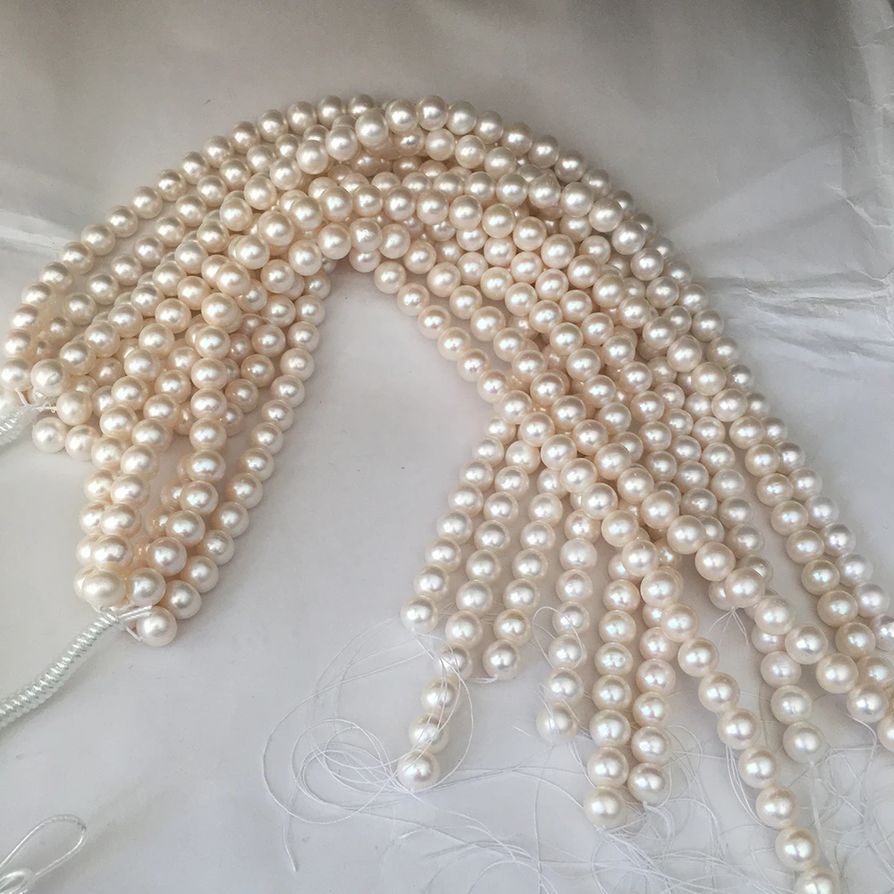 free shipping,38 cm high luster 10.3-11.3 mm perfect round ,100% nature freshwater pearl material fewer flaws