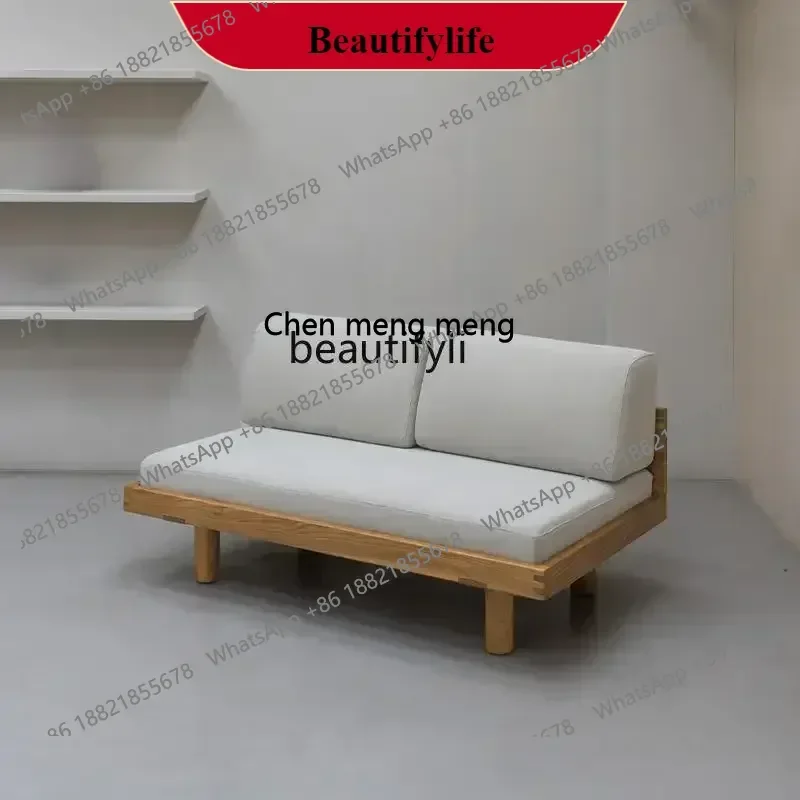 

G153 Medieval L09 solid wood sofa, Nordic retro log style removable