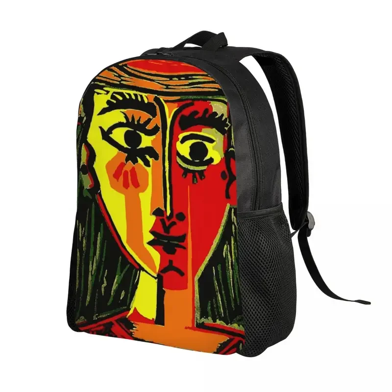 Customized Pablo Picasso Woman In A Hat Travel Backpack Women Men School Computer Bookbag College Student Daypack Bags