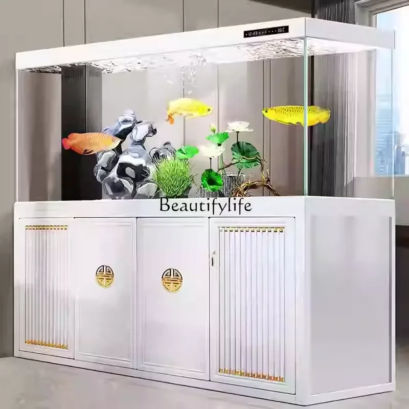 

-*Chinese feng shui lucky fish tank living room home