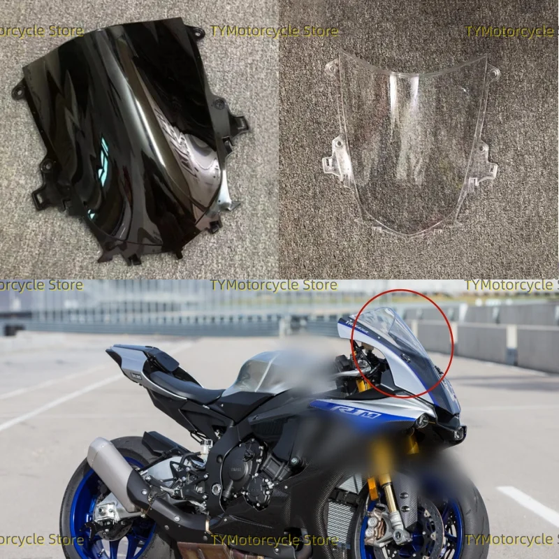 Windproof Motorcycle Windshield Windscreen Fit For YAMAHA YZF R1 R1M YZF-R1 YZFR1 2015 2016 2017 2018 2019