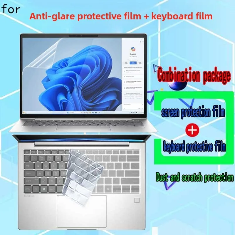 For Lenovo Yoga Slim 7 14IPH11/14AGP11 laptop screen film keyboard film ultra-clear anti-glare and anti-blue transparent film