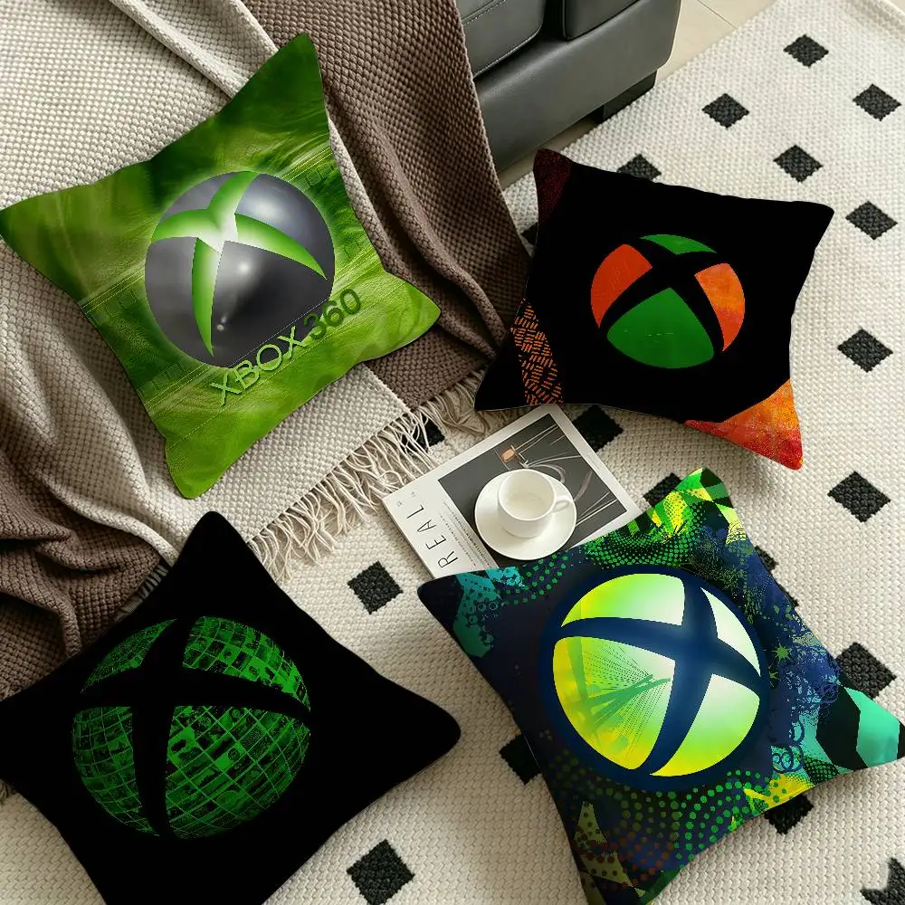 Xbox Gaming Maple Design Cushion Cover Happy Autumn Harvest decor Holiday Decorati Pillow Cover