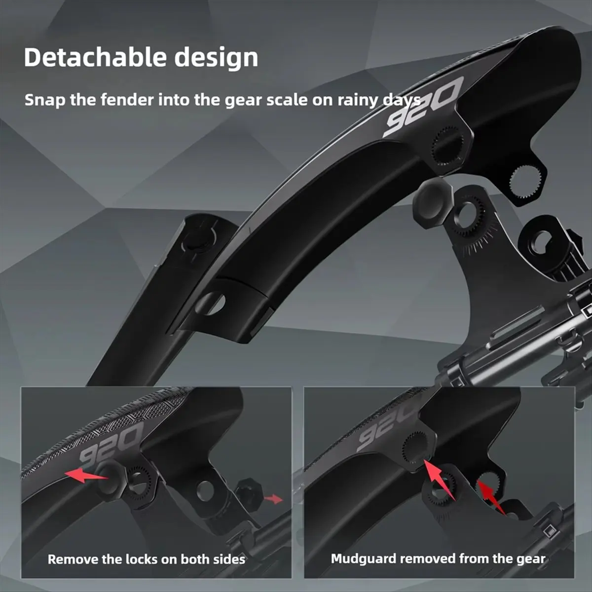 A67T NEW Mountain Fenders Speed Down Bicycle Quick Disassembly Adjustable Extended Wide Riding Accessories