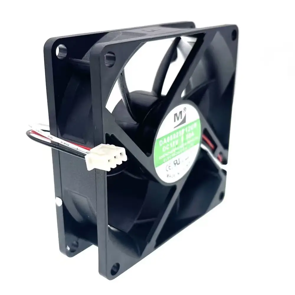 

DA08025B12UR 8cm 8025 80x80x25mm 80mm Fan DC 12V 0.50A Dual Ball Bearing High-Volume Cooling Fan Server Inverter Power Supply